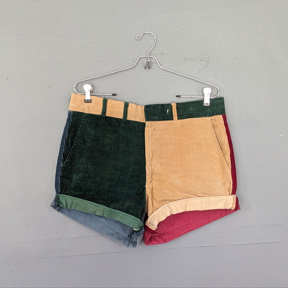 Vintage multi-color corduroy shorts